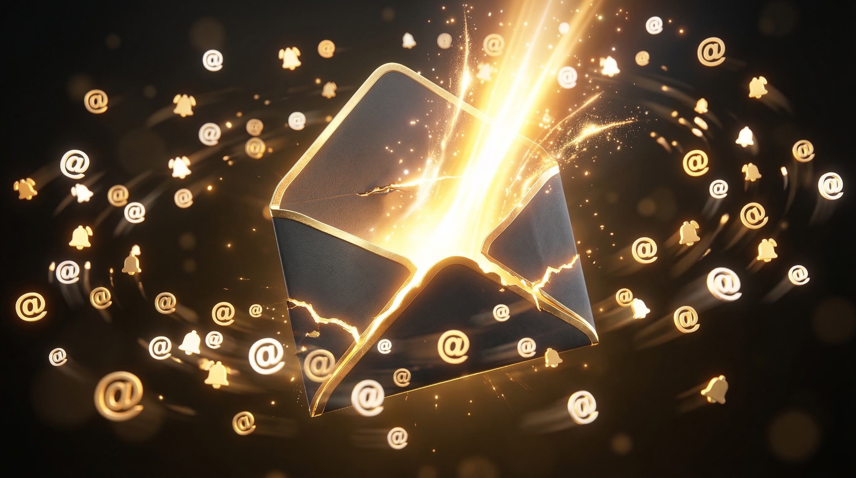 Email marketing dashboard showing open rates and click metrics