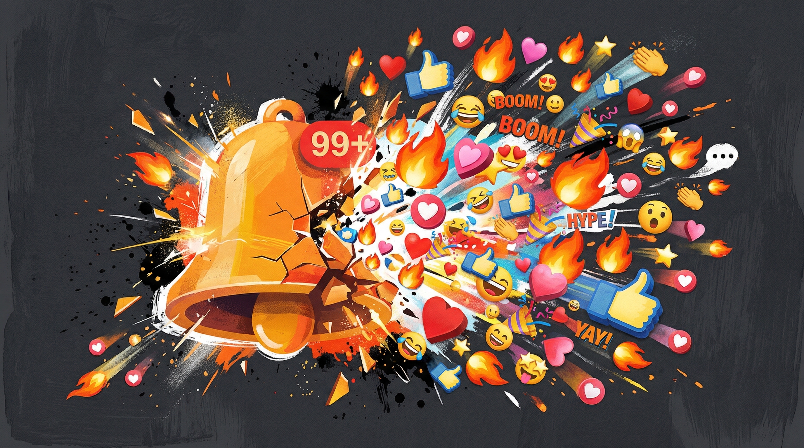 Active community feed with messages and reactions
