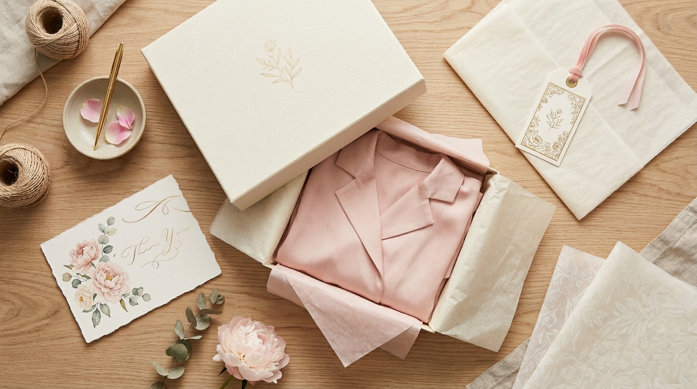 Laptop displaying an online boutique storefront with curated fashion products