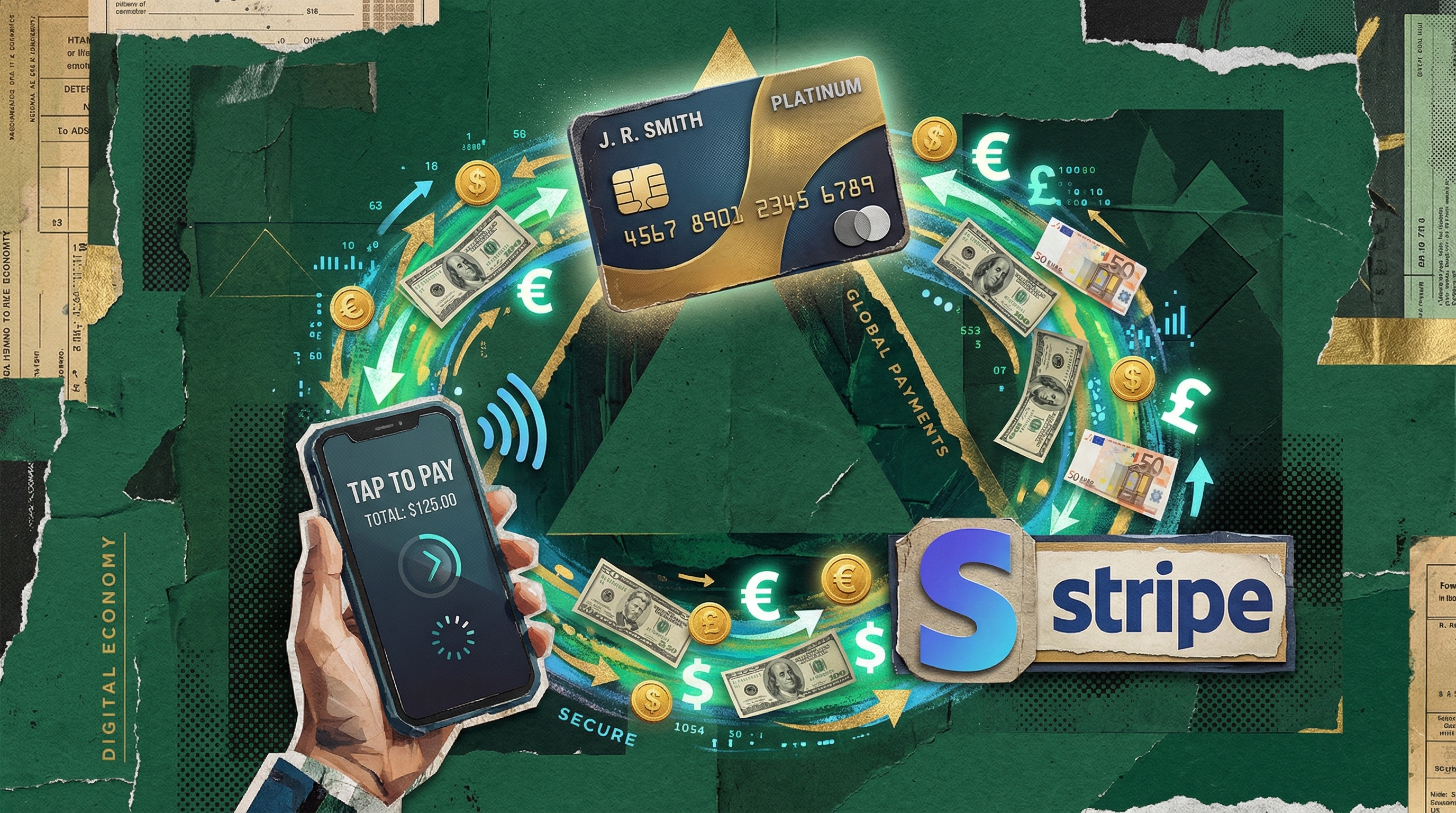Payment processing dashboard with transaction overview
