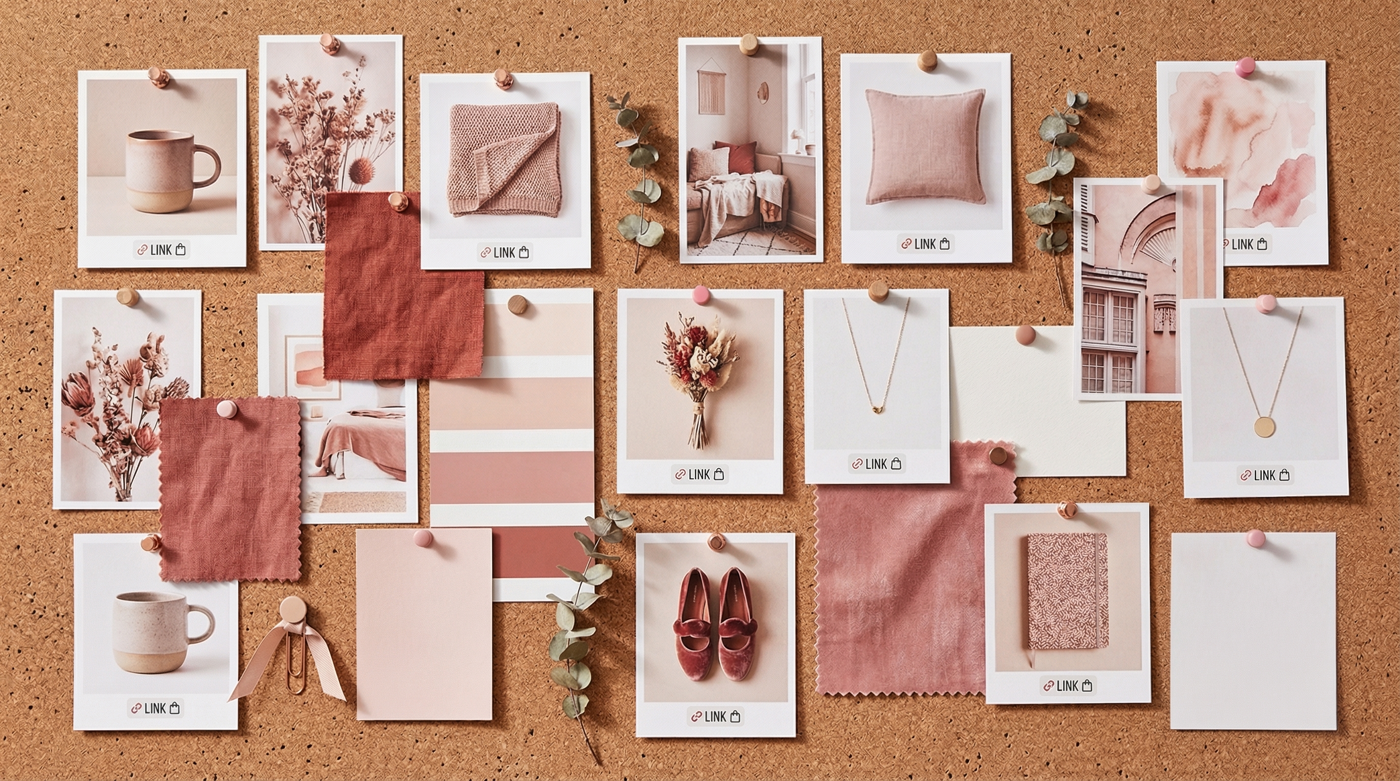Pinterest board layout showcasing affiliate product Pins