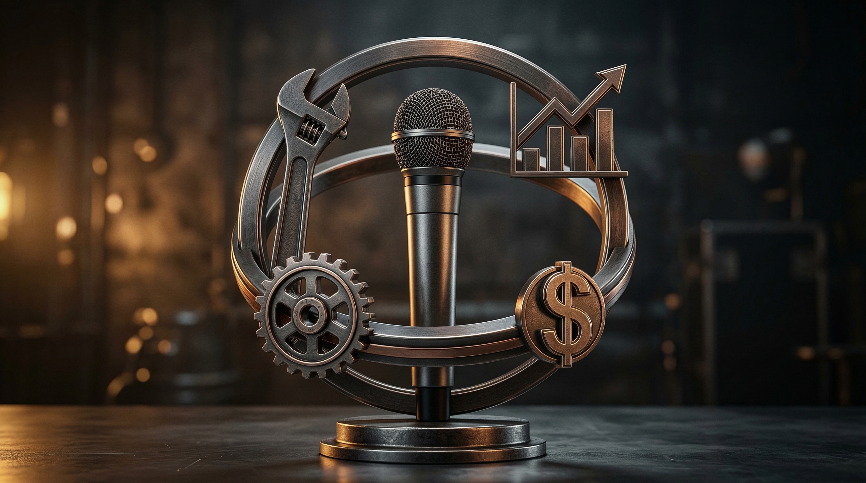 Dashboard showing podcast revenue streams from ads, memberships, and affiliate links